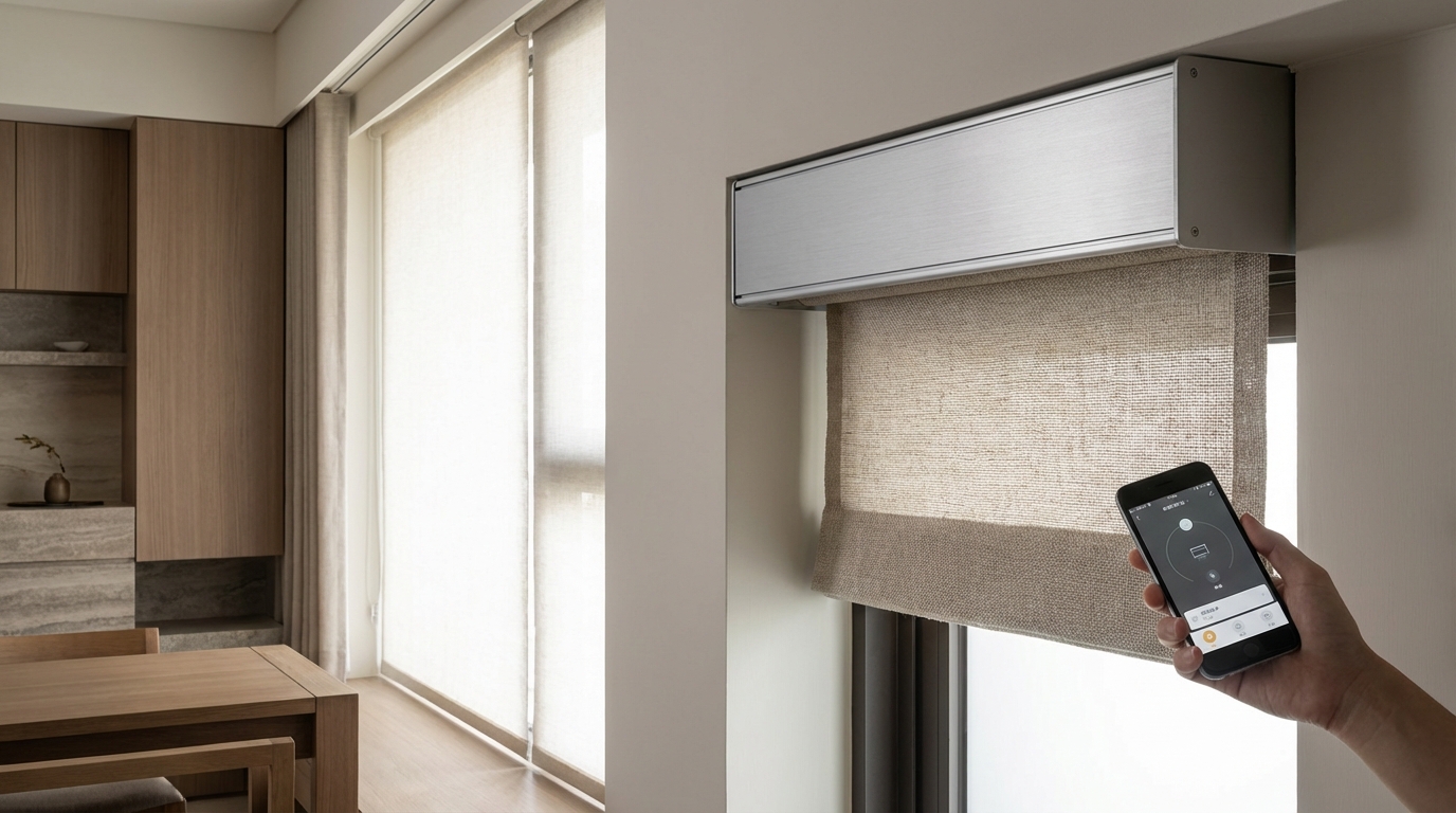 電動捲簾的選擇，從操作方式到布料質感
