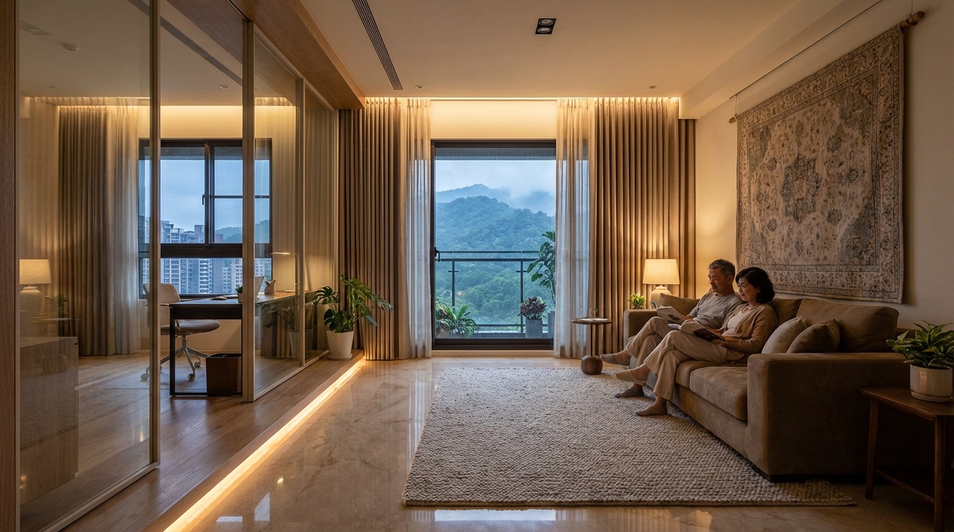 沐馨的訂製建議：當吸音窗簾成為空間的一部分