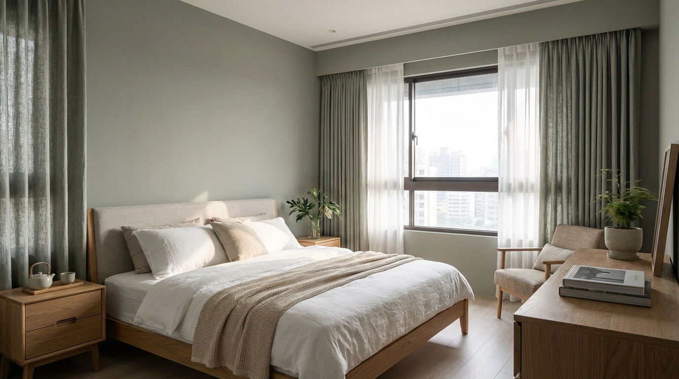 窗簾顏色與整體空間美學的和諧搭配