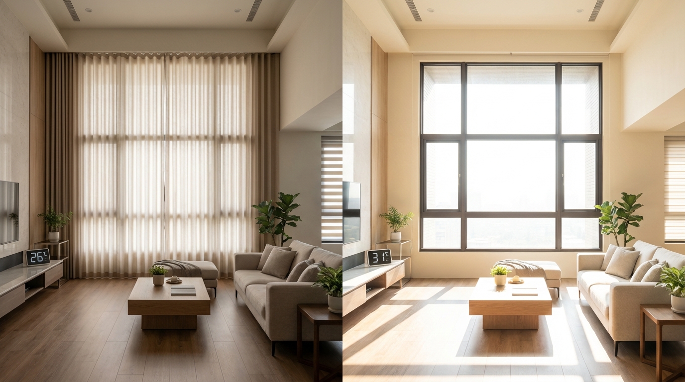 隔熱窗簾真的有效嗎?溫差數據與實際案例分享