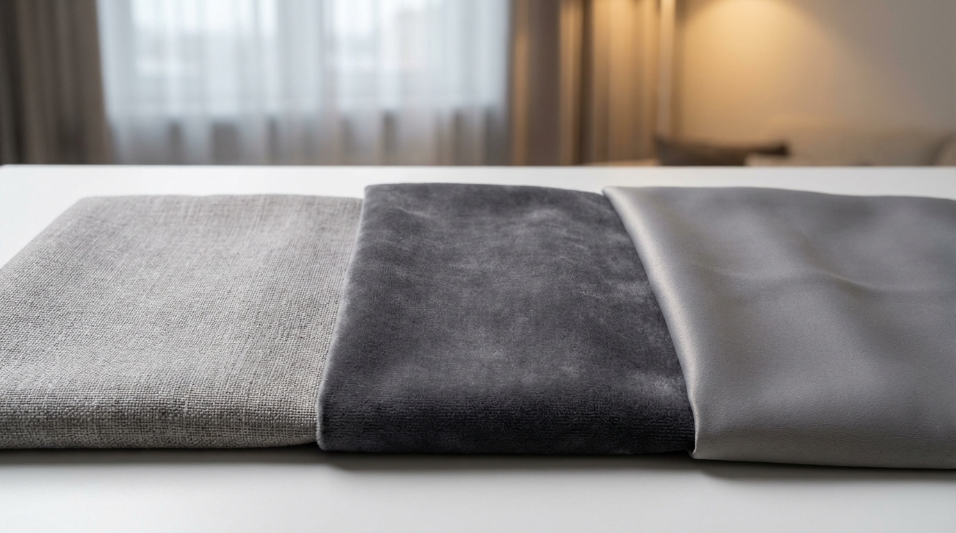 材質如何改變顏色表情？亞麻、絨布、遮光布的視覺差異