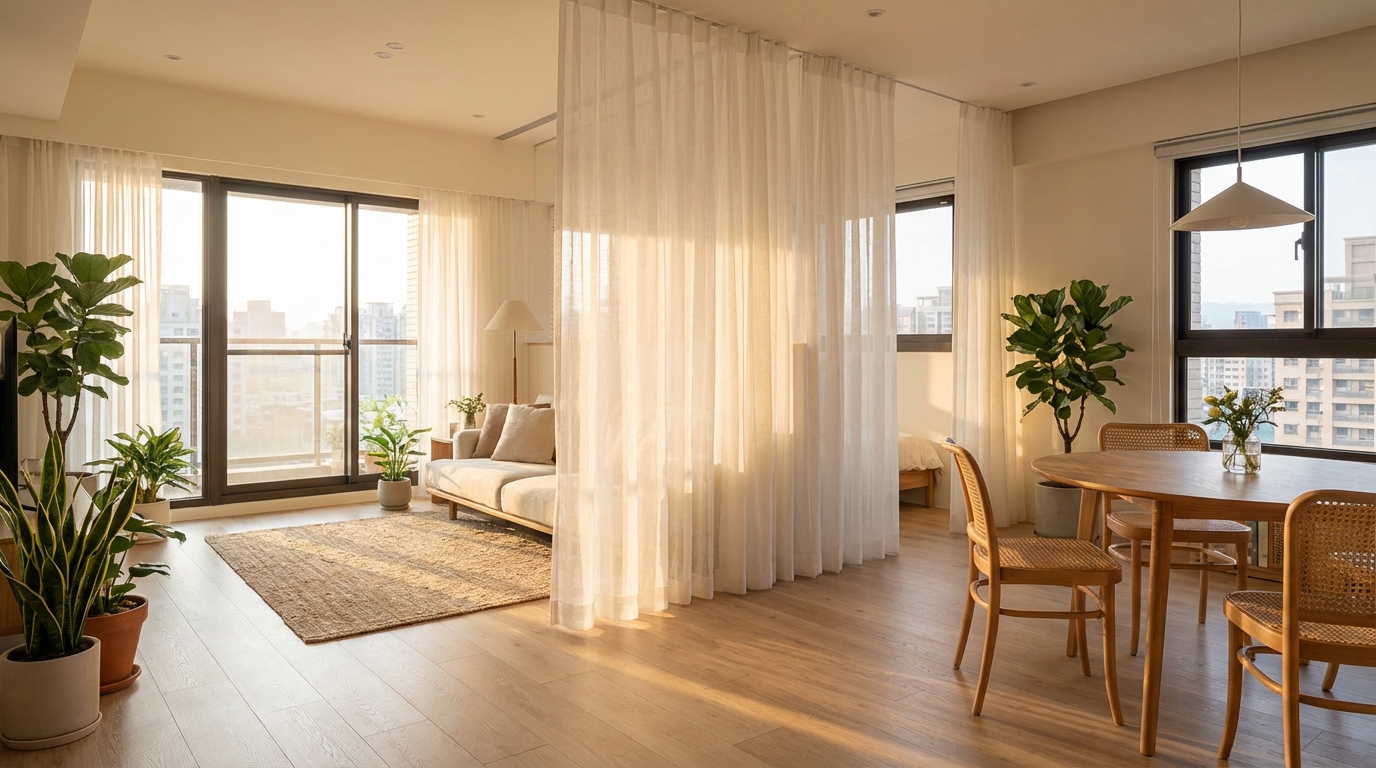 什麼情境適合用簾做隔間?從空間規劃角度看彈性需求