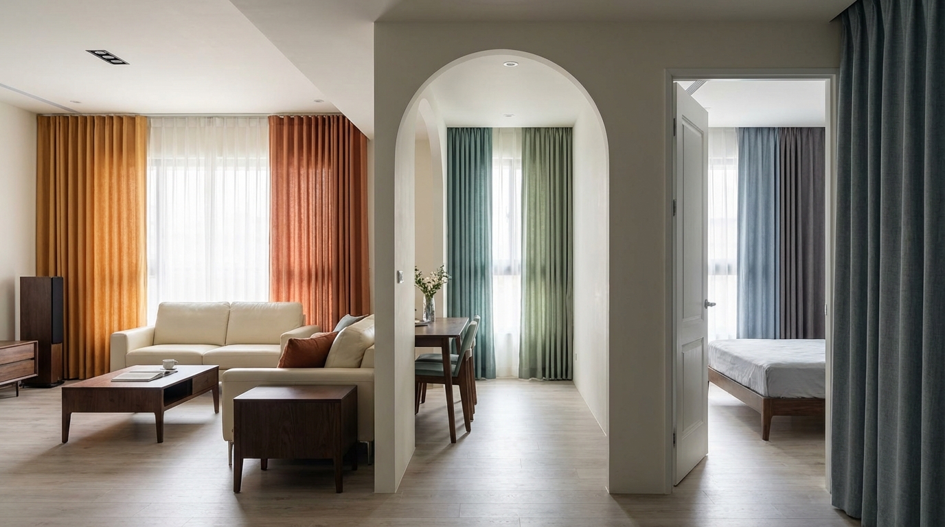 窗簾顏色搭配推薦-More窗簾設計新竹苗栗台中