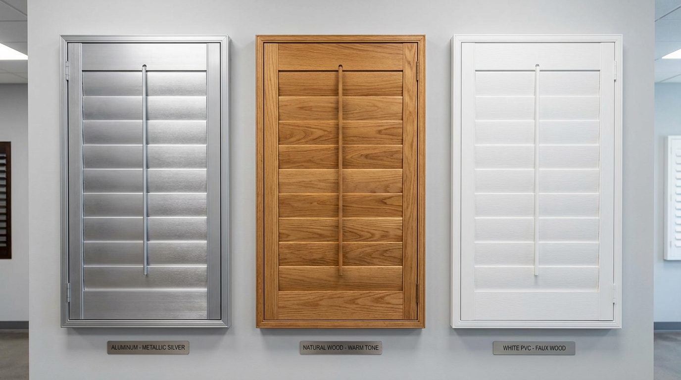 百葉窗材質比較 鋁合金 實木 塑鋁