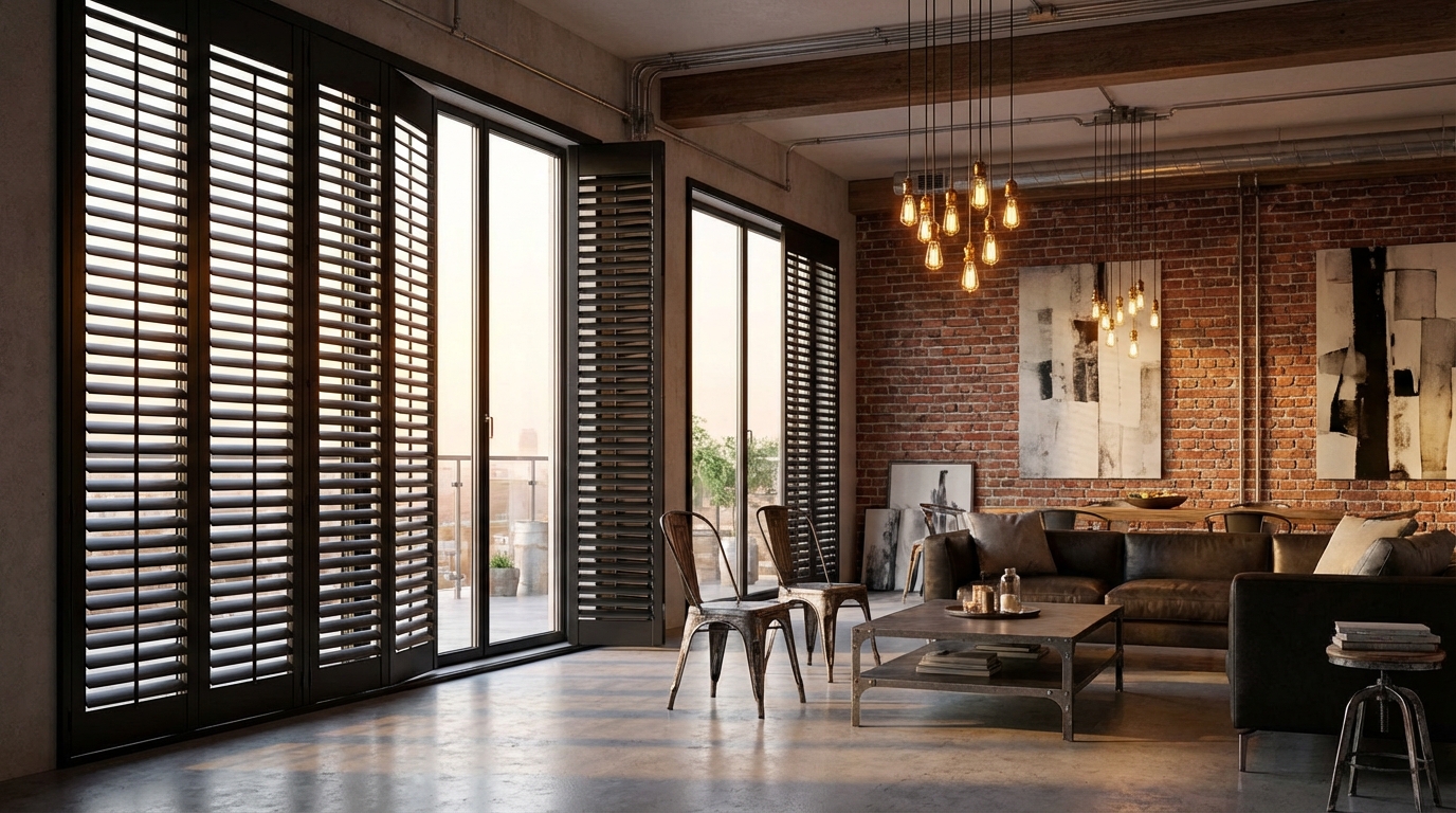 鋁合金百葉窗 工業風室內設計 金屬質感