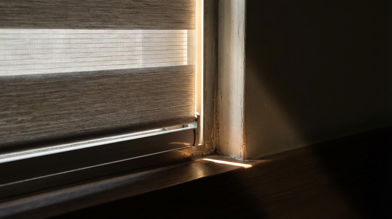 側邊漏光與結構縫隙:調光簾遮光效果的實務觀察