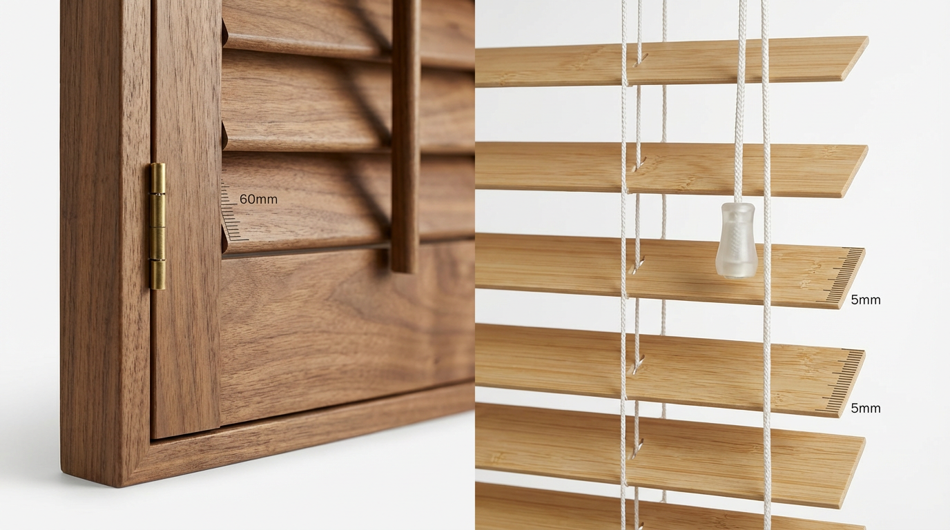 百葉窗與百葉簾:結構完全不同,別再搞混了