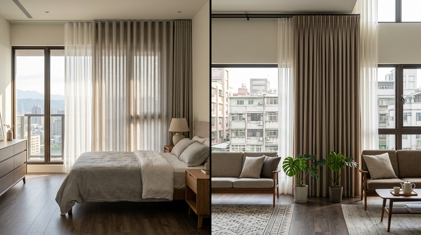 蛇形簾與三摺打摺簾：最常被搞混的兩種布款