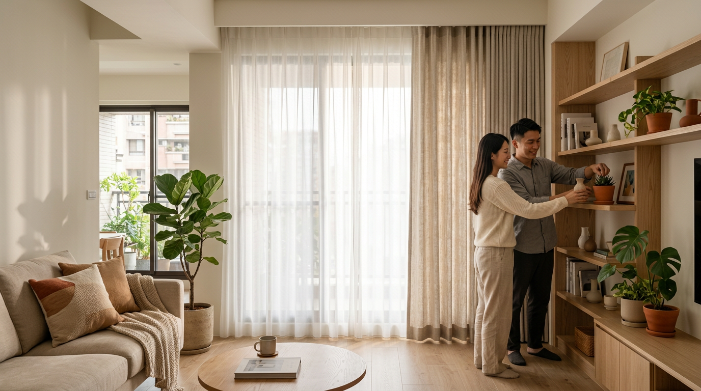 客廳、臥室、書房各有最適合的窗簾樣式搭配邏輯