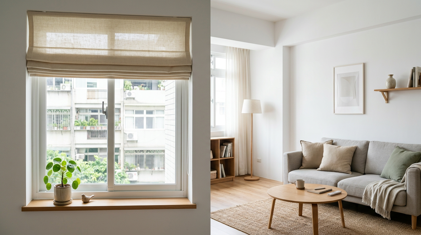 哪種窗型最適合羅馬簾？空間規劃的關鍵數字