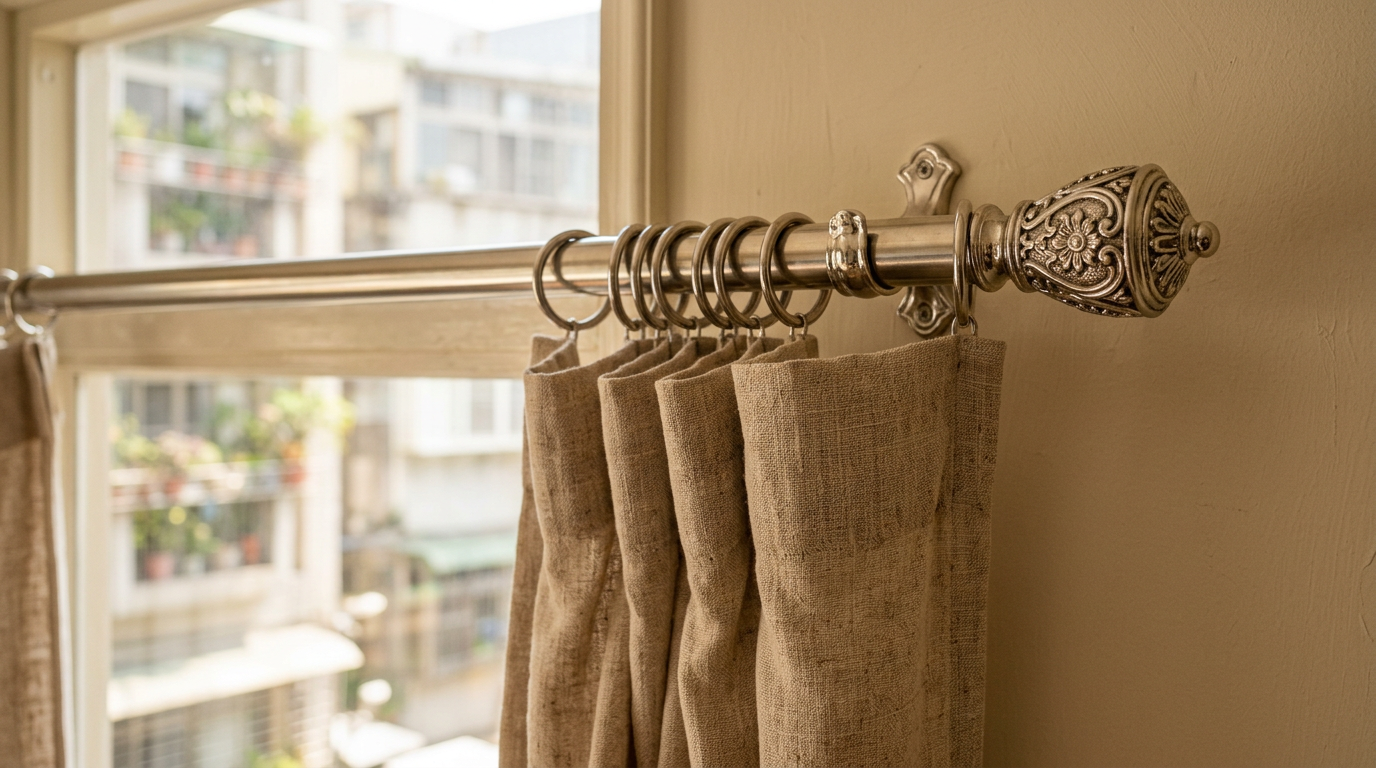 羅馬杆窗簾是什麼？先釐清它與羅馬簾的根本差異