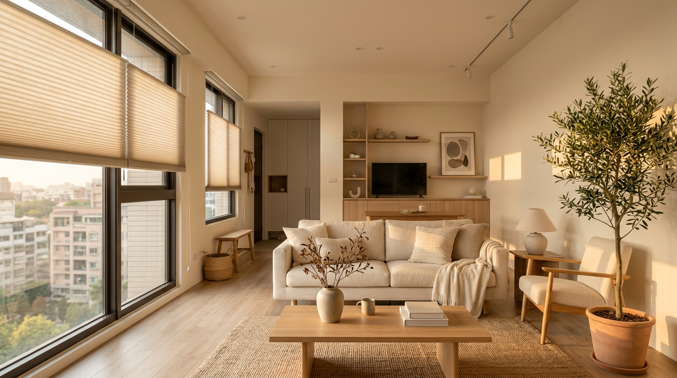 風琴簾顏色怎麼選才不後悔?先從這三個維度診斷你家