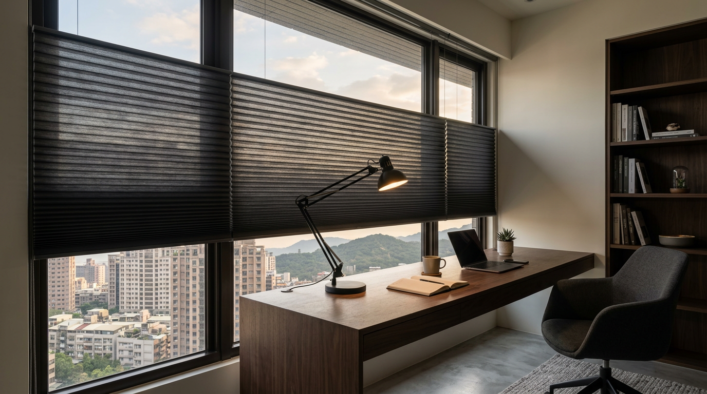 深色風琴簾不是禁忌,關鍵在於空間條件對不對