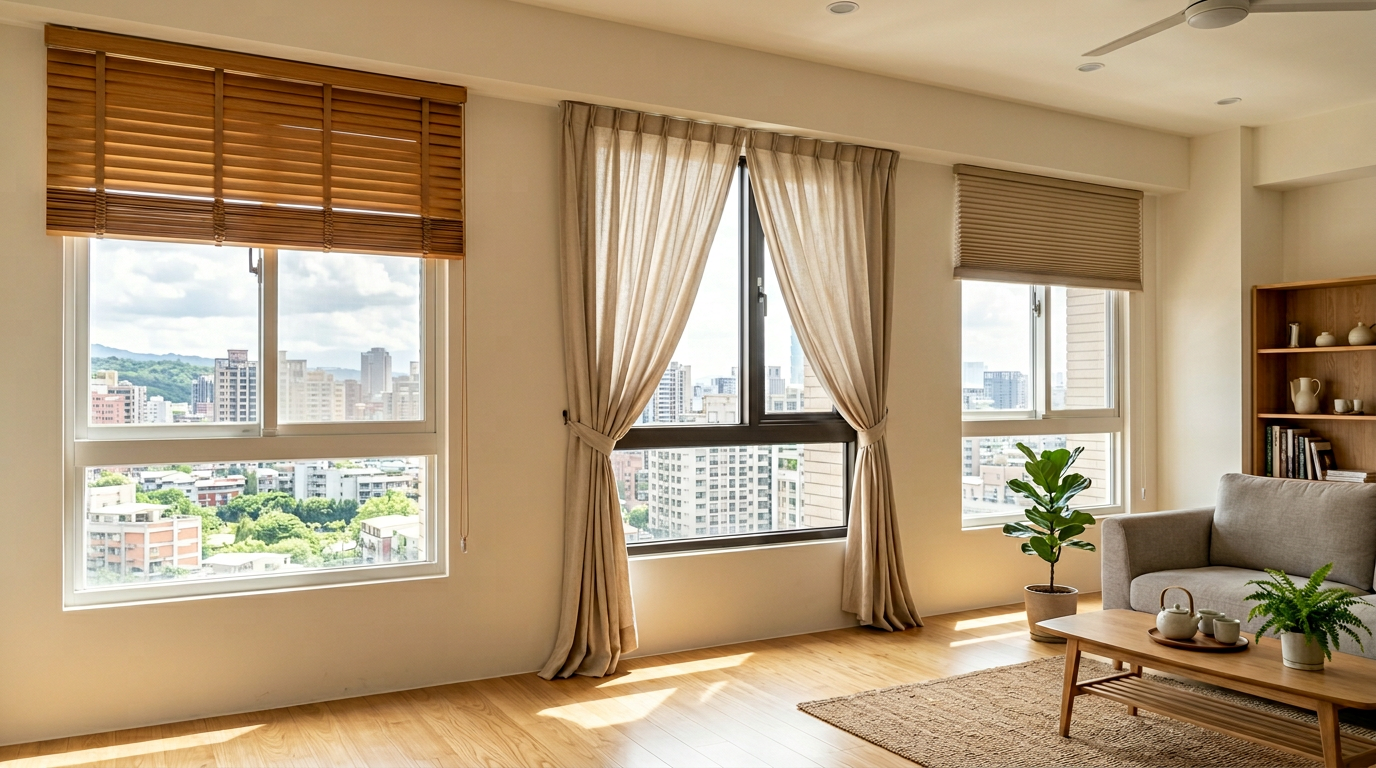 收攏之後的樣子,決定空間感的最後一哩路