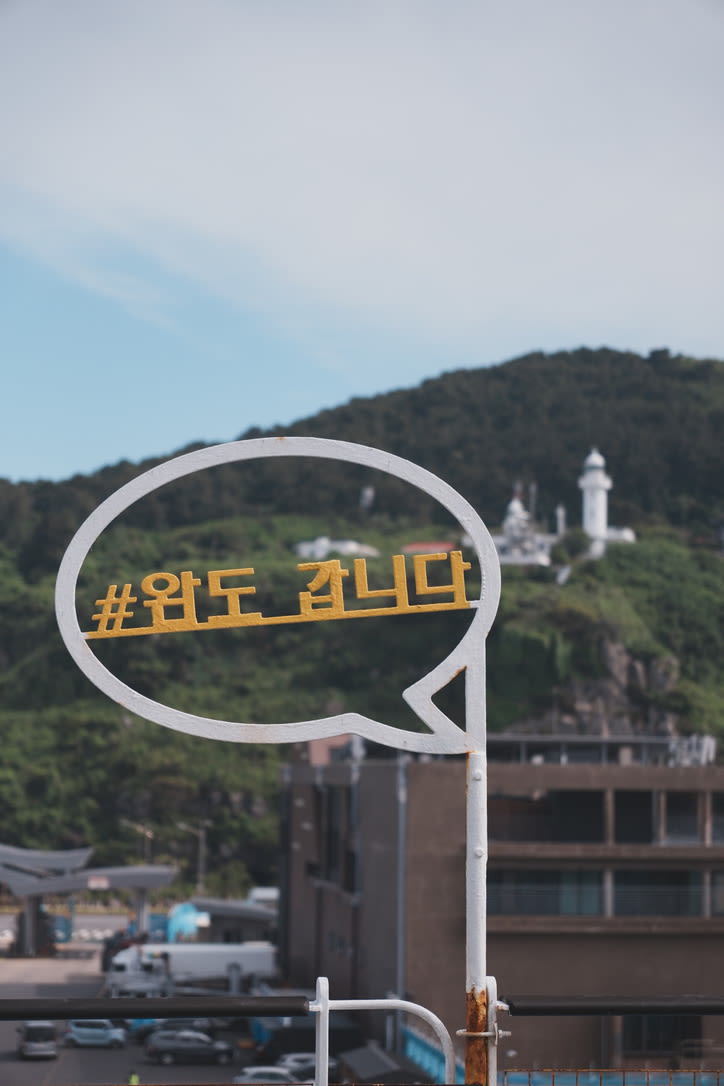 귀항 카페리 갑판 풍경 맥주 한 캔과 바다