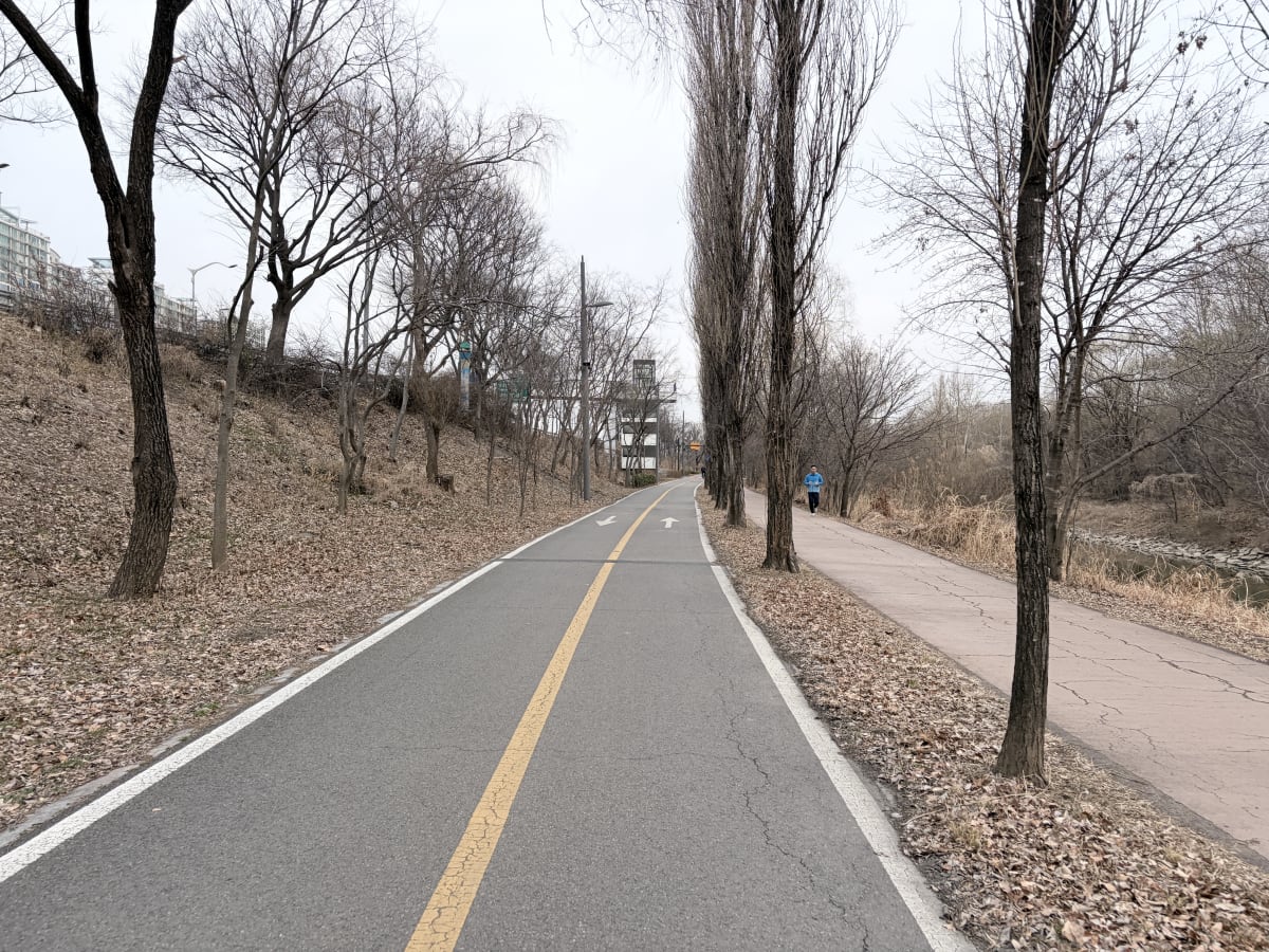 한강 샛길 자전거도로 봉천동에서 출발