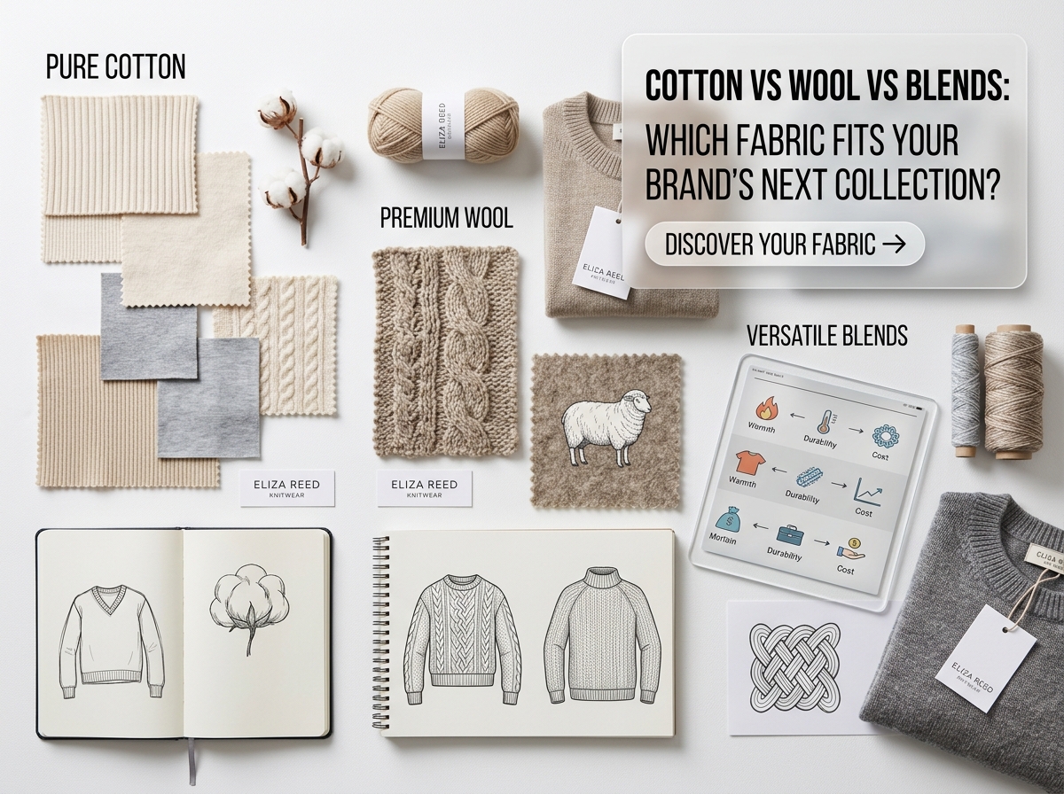 Pure Cotton vs Wool vs Blends: Which Fabric Fits Your Next Fall/Winter Collection? — BARYSSO knitwear manufacturer in China