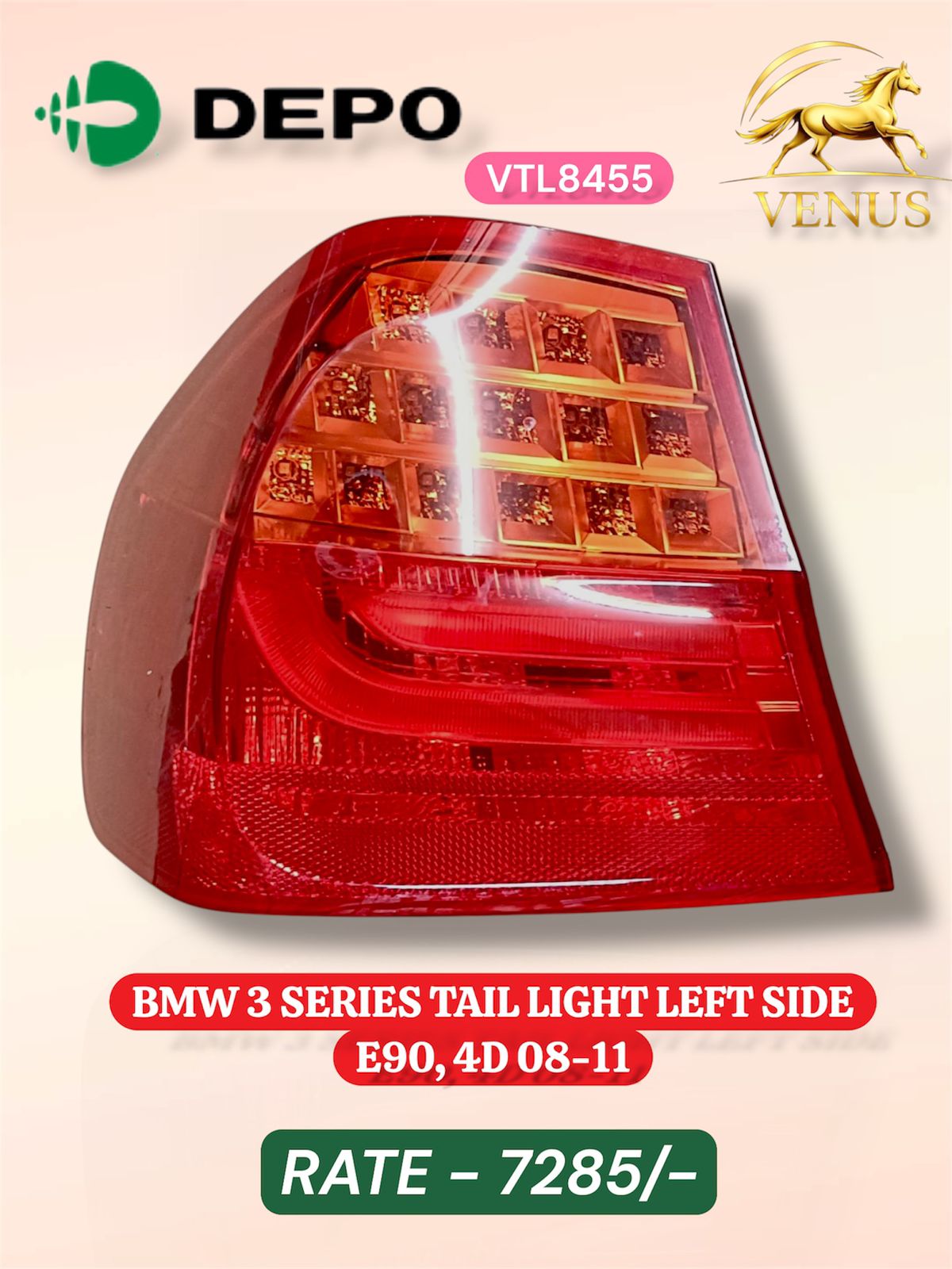 BMW 3 Series Tail Light Left Side - M5 Motors Mumbai