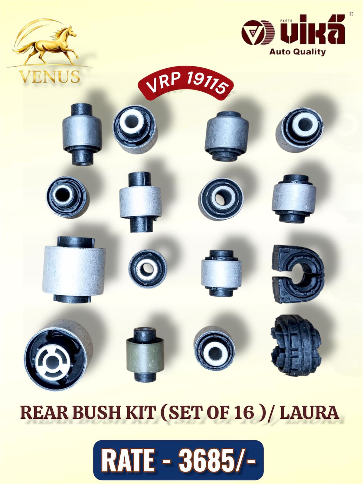 Rear Bush Kit Set of 16 Laura Mumbai