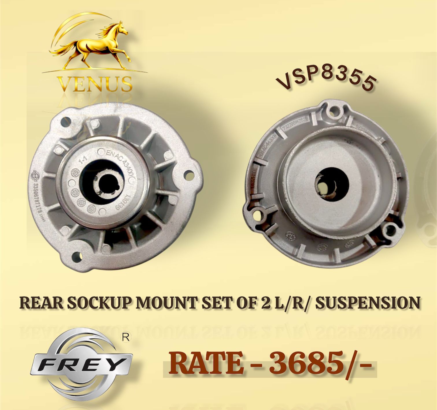 Rear Sockup Mount Set of 2 BMW X3 F25 F26 - M5 Motors Mumbai