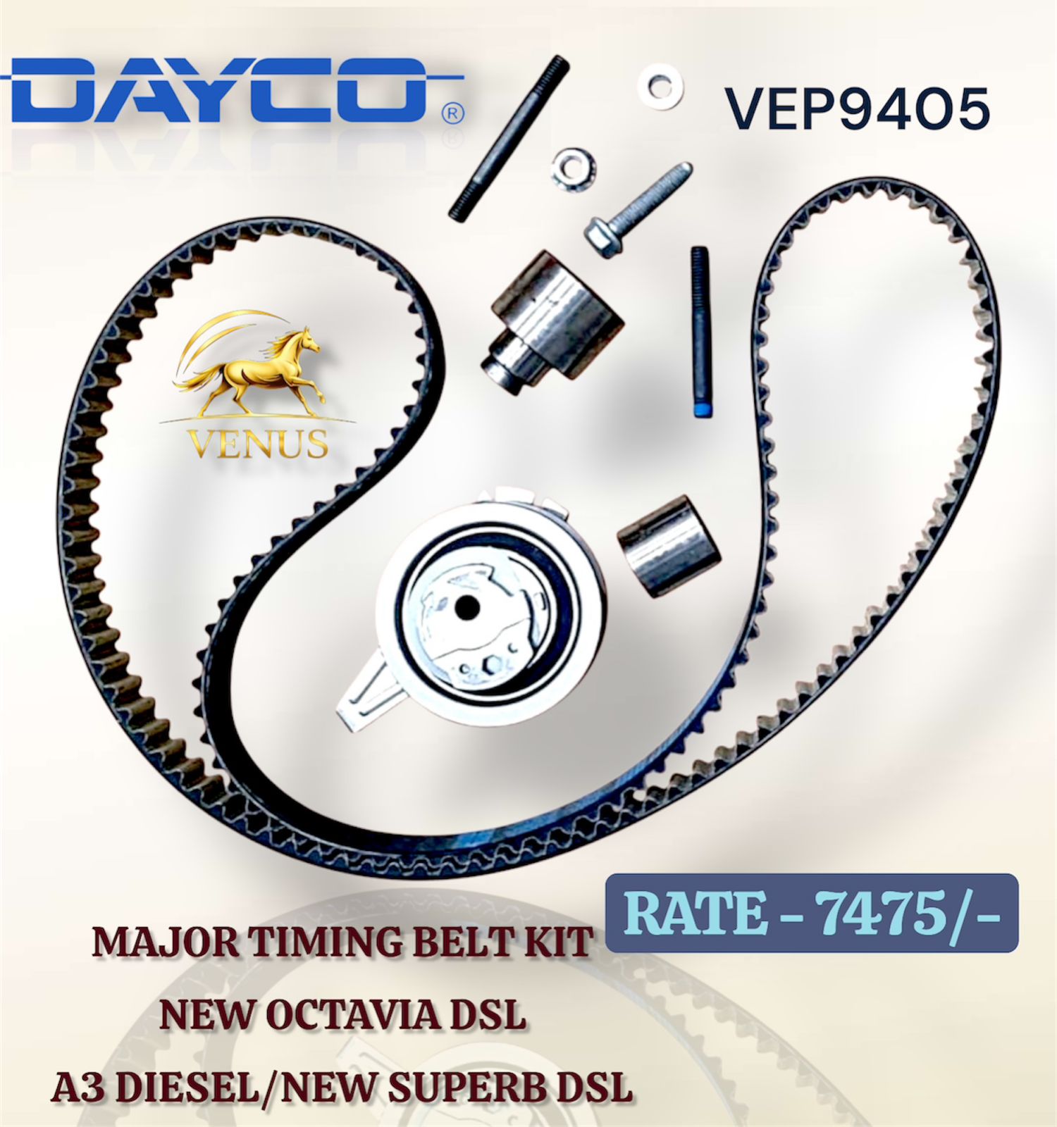 Timing Belt Kit A3 DSL New Octavia DSL New Superb DSL Mumbai