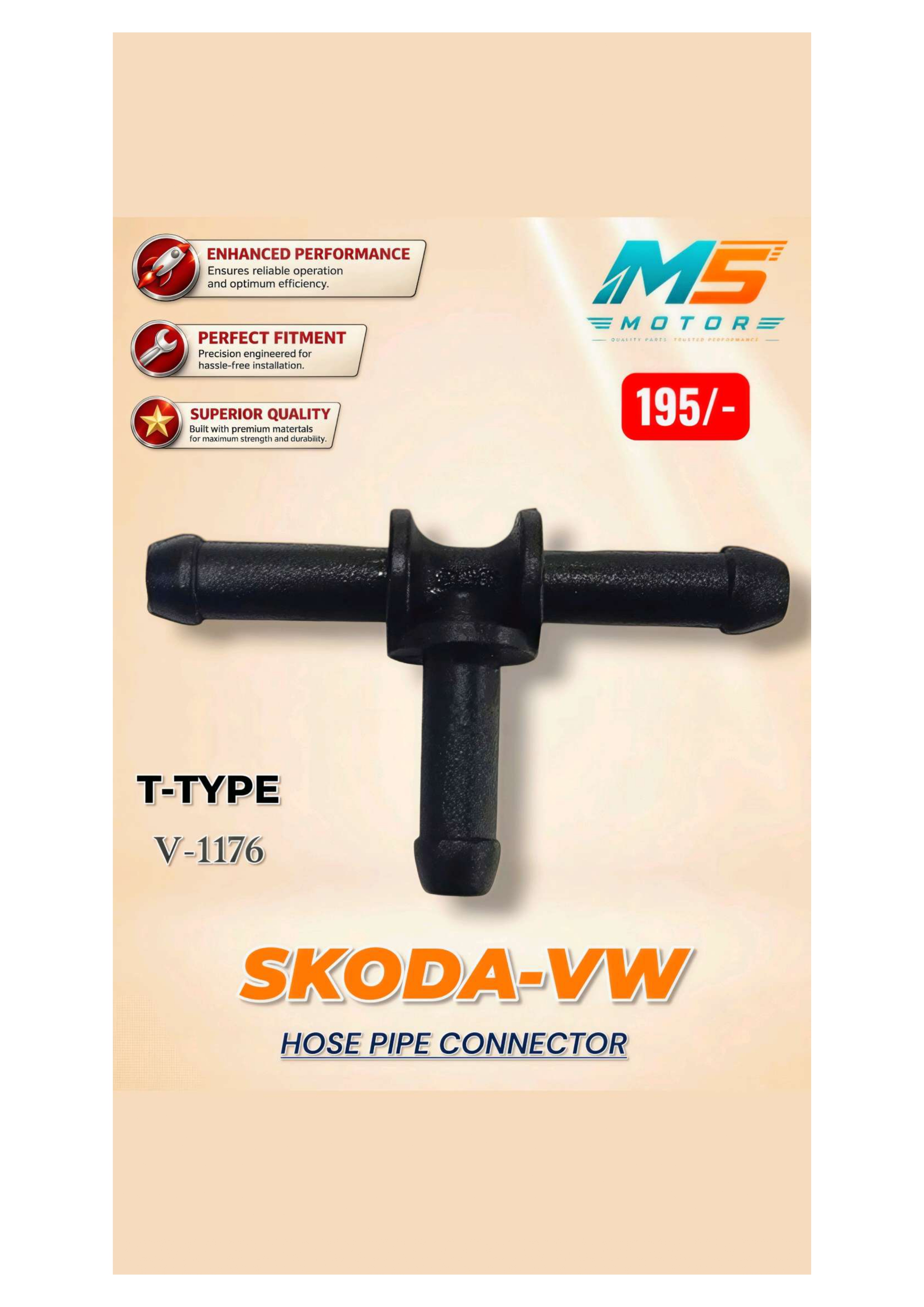 T-Type Hose Pipe Connector Skoda VW Mumbai