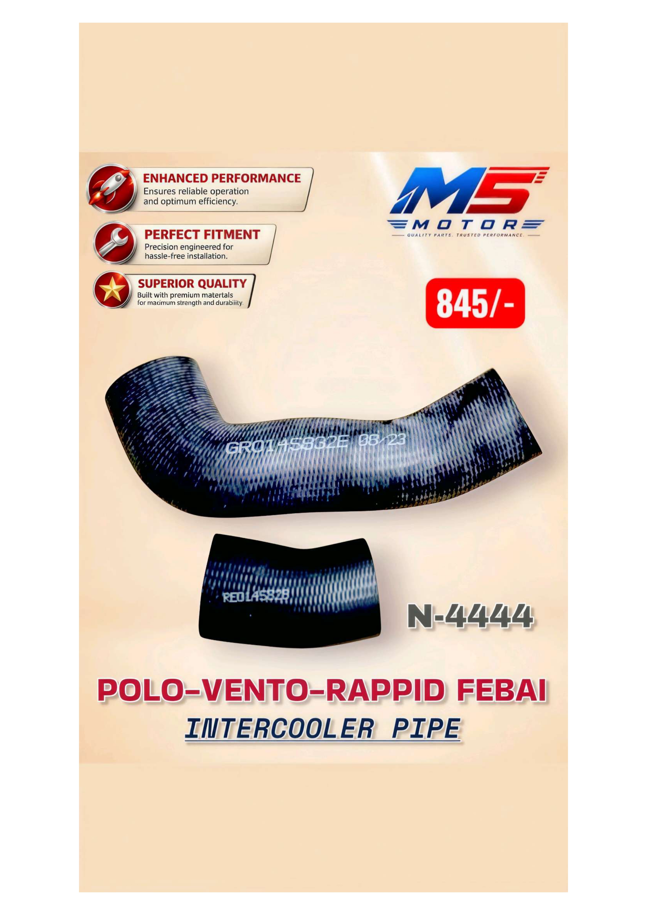 Polo Vento Rapid Febai Intercooler Pipe Mumbai