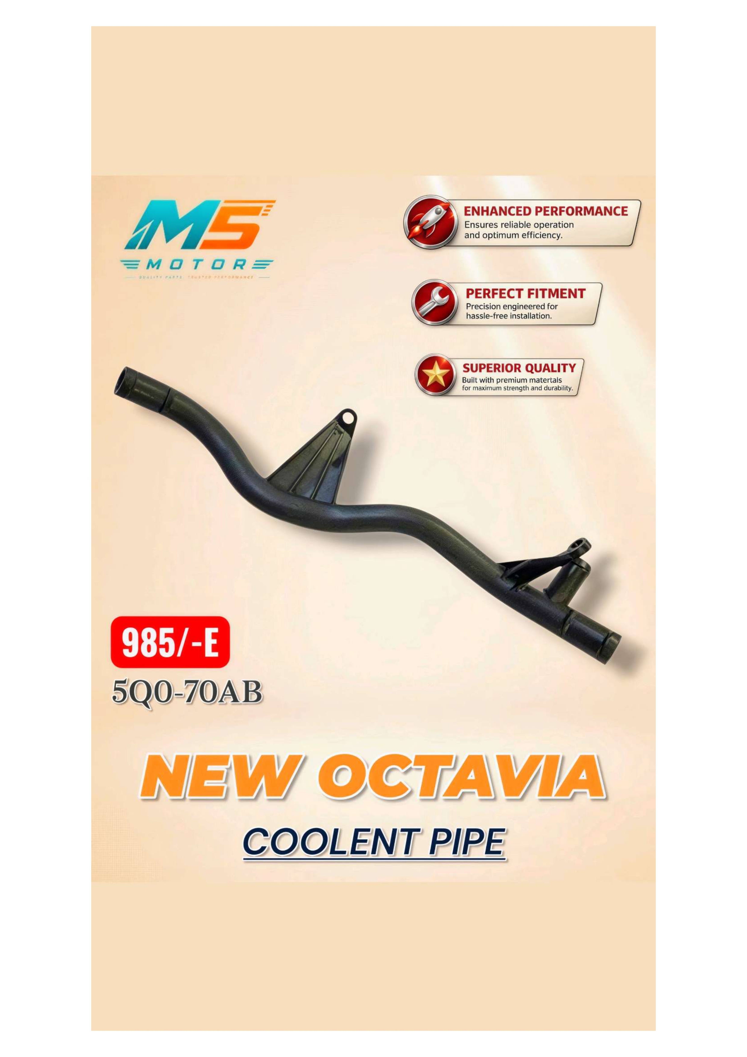 New Octavia Coolent Pipe Mumbai