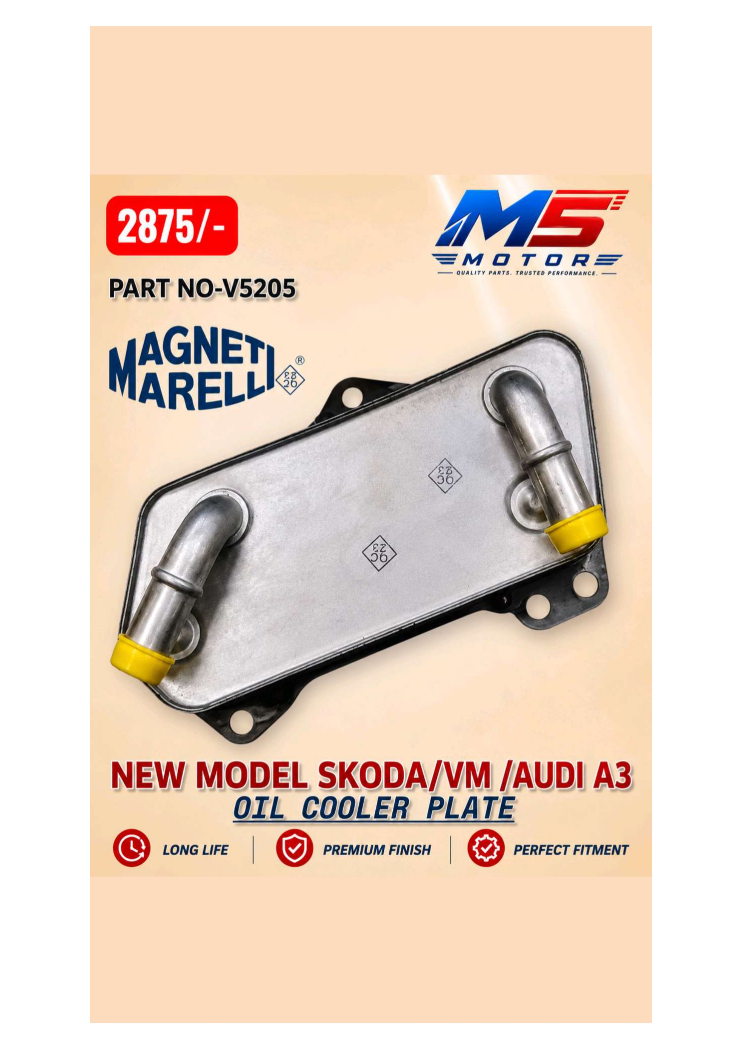 New Model Skoda VM Audi A3 Oil Cooler Plate Mumbai