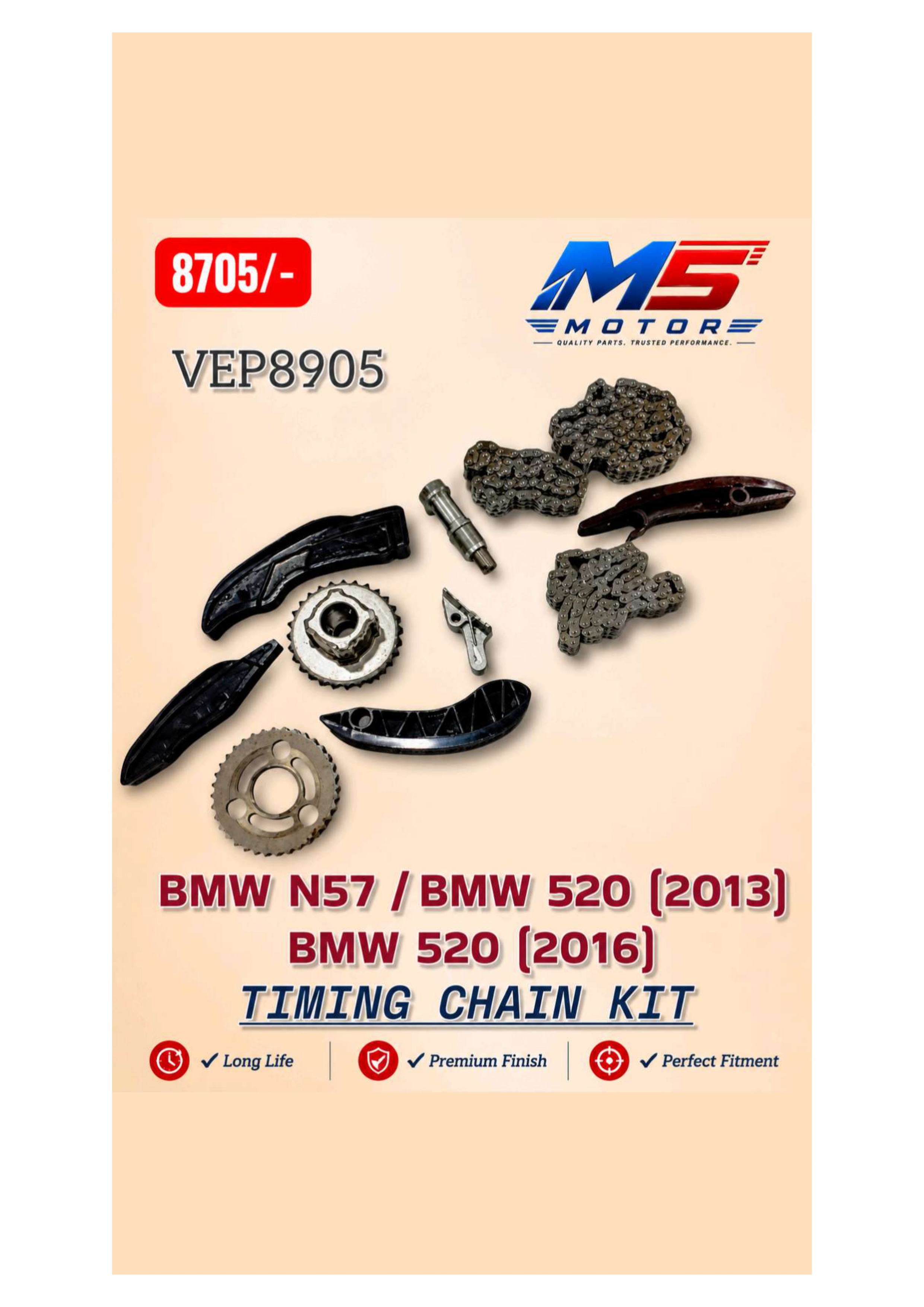 BMW N57 BMW 520 Timing Chain Kit - M5 Motors Mumbai