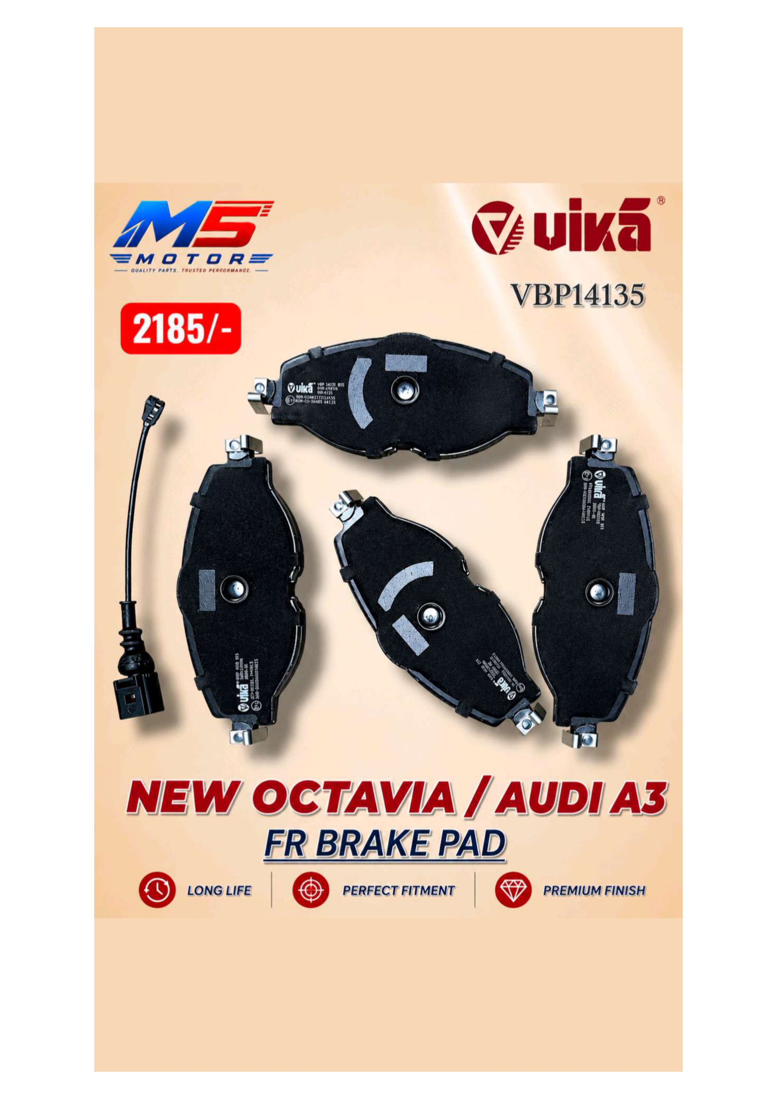 New Octavia / Audi A3 FR Brake Pad Mumbai