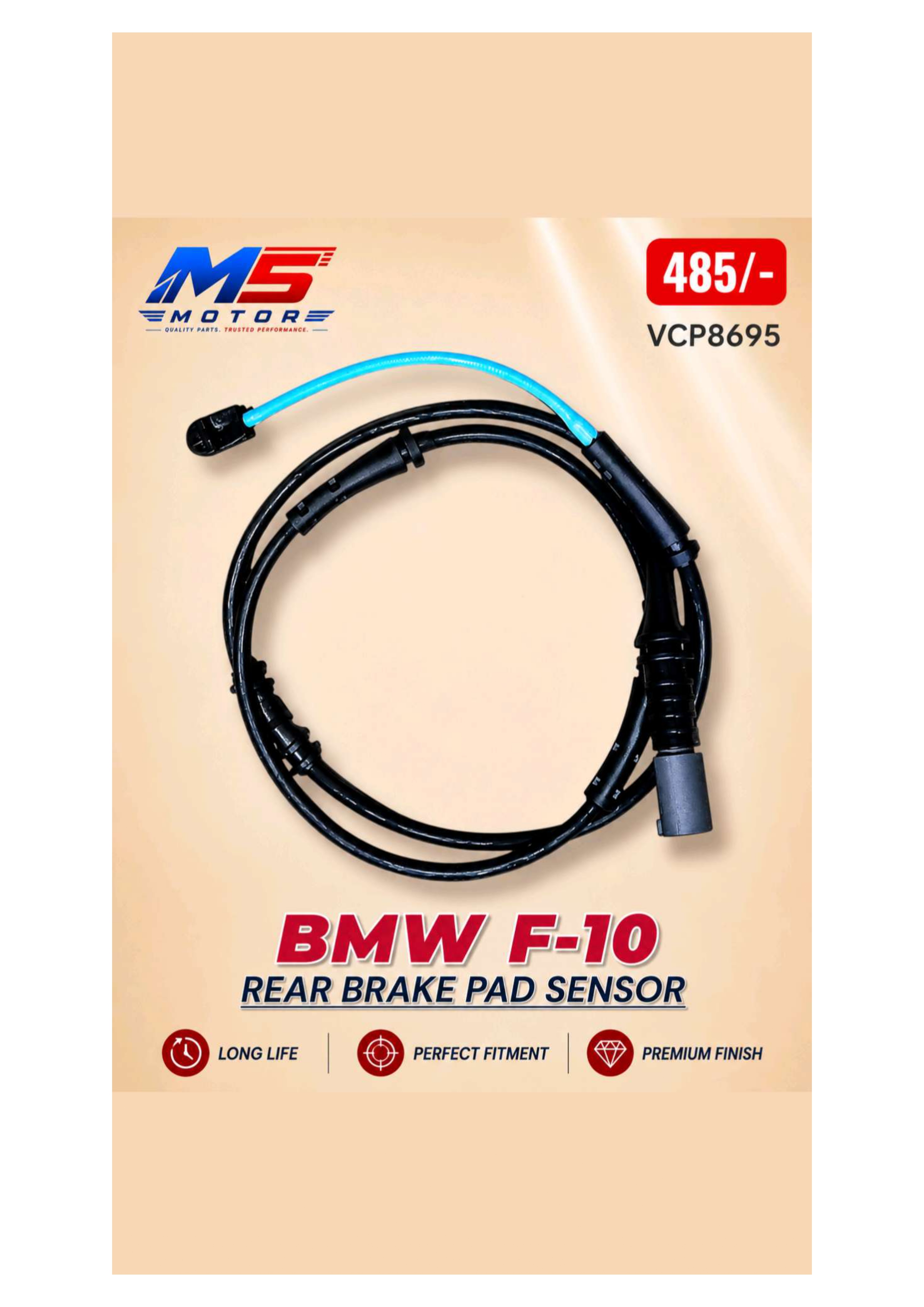 BMW F-10 Rear Brake Pad Sensor - M5 Motors Mumbai