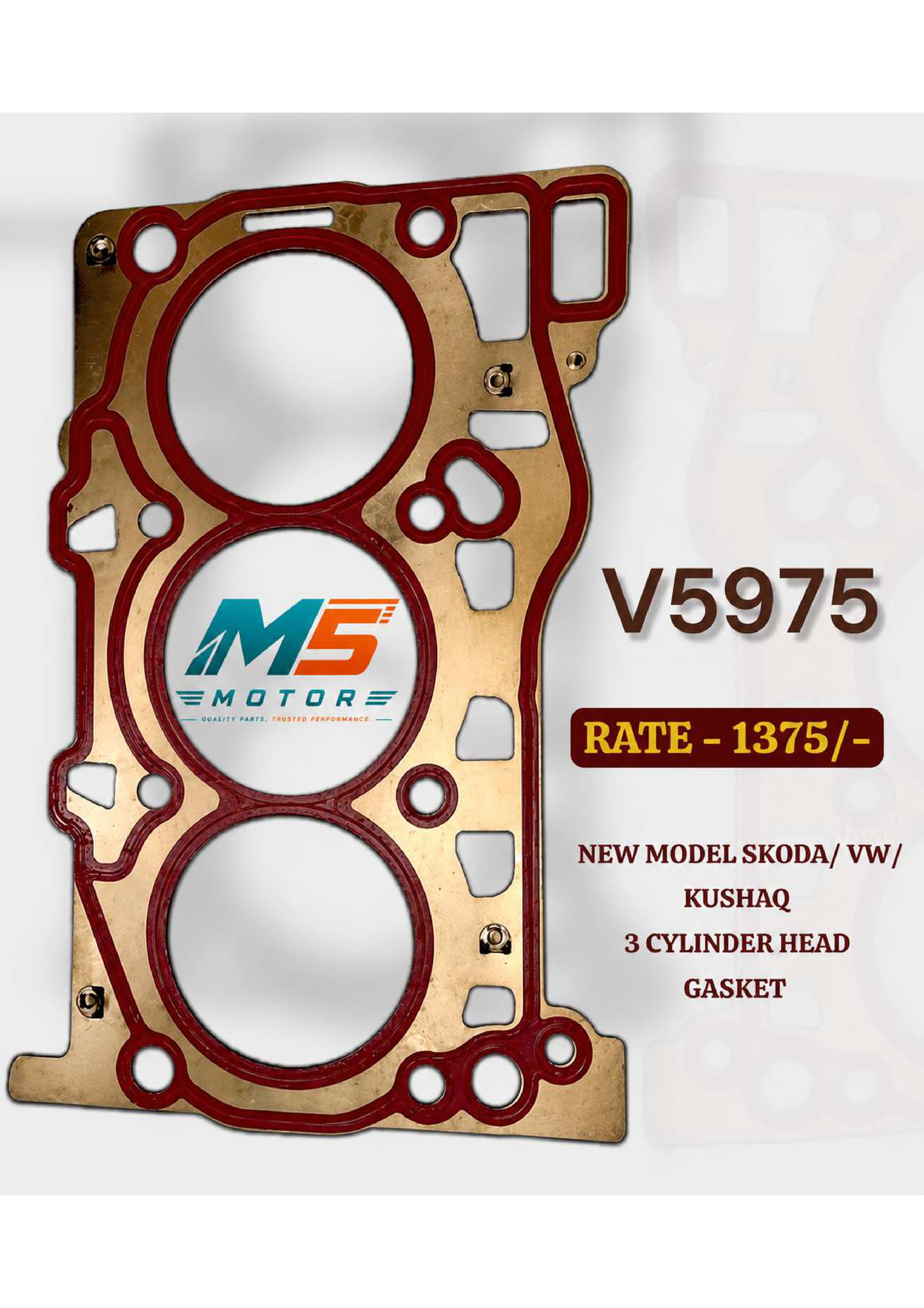 3 Cylinder Head Gasket New Model Skoda VW Kushaq Mumbai