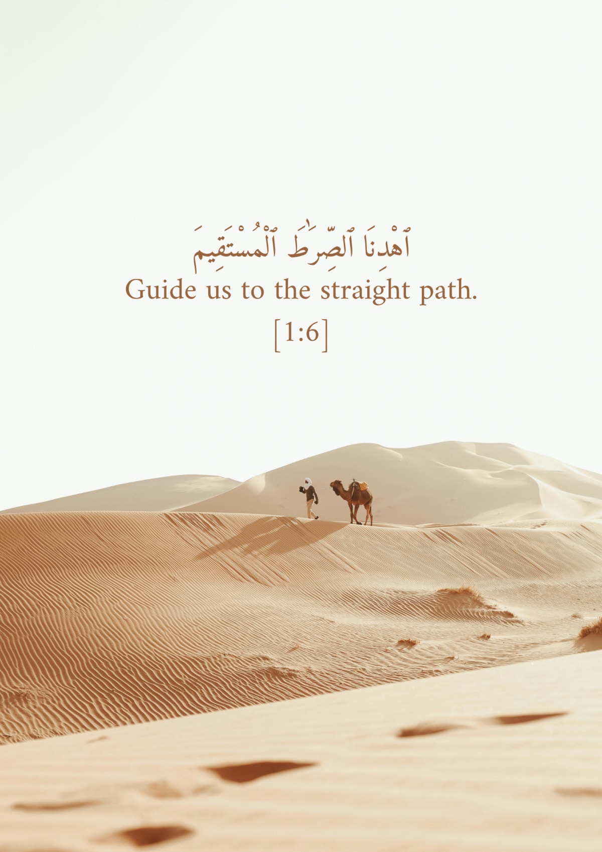 Voyageur des dunes, verset 1:6