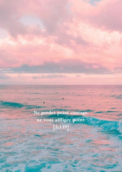 Ciel rose sur la mer