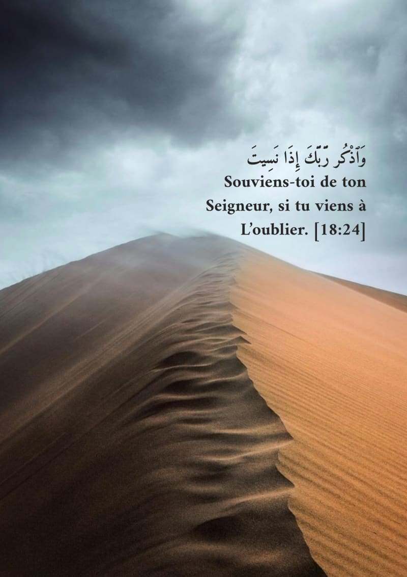 Dunes sous les nuages, verset 18:24