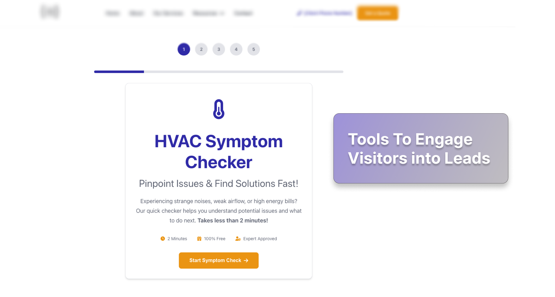 HVAC Symptom Checker Tool
