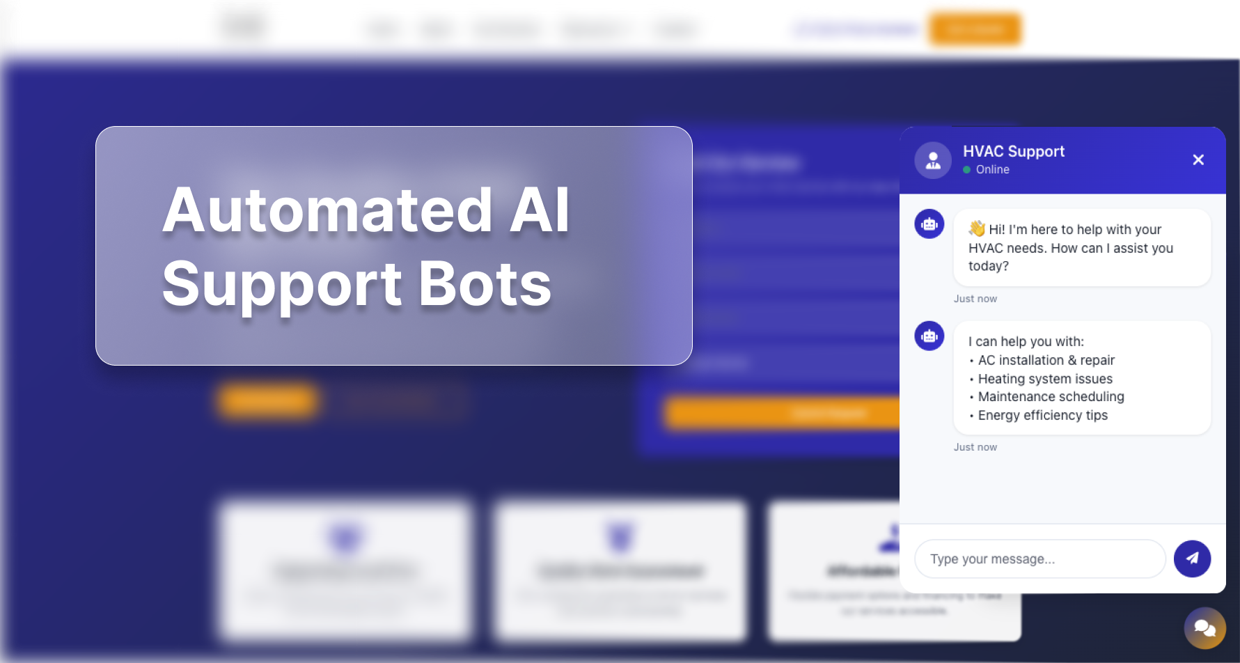 AI Chatbot for HVAC Support