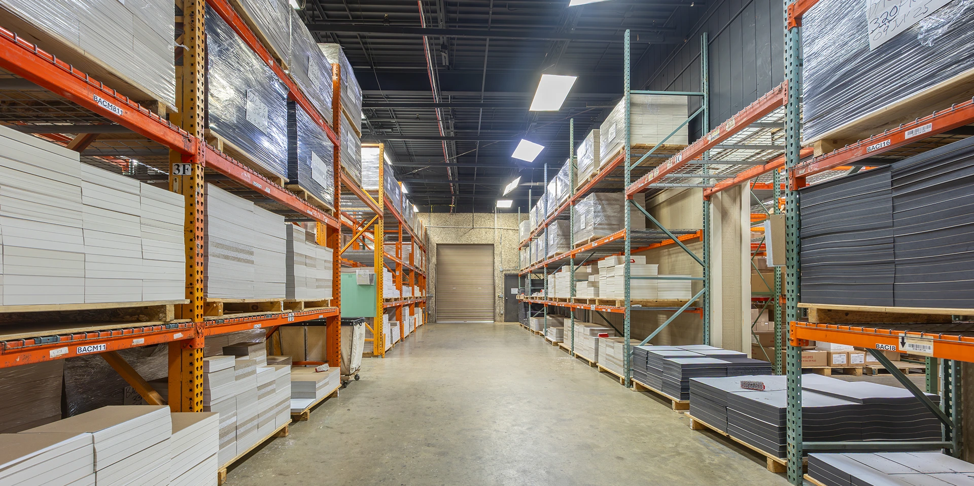 Modern fulfillment center and distribution warehouse
