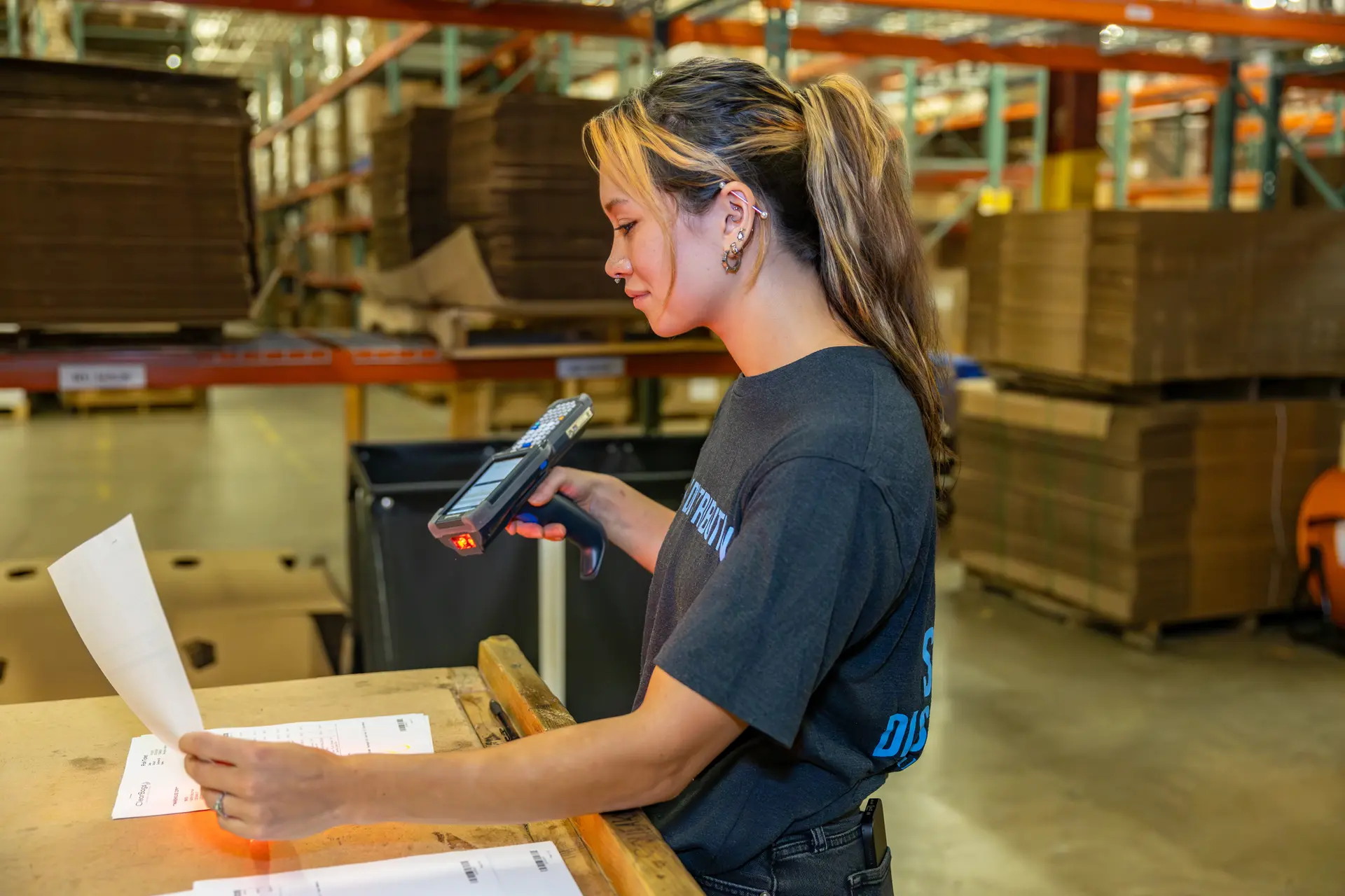 Organized warehouse inventory