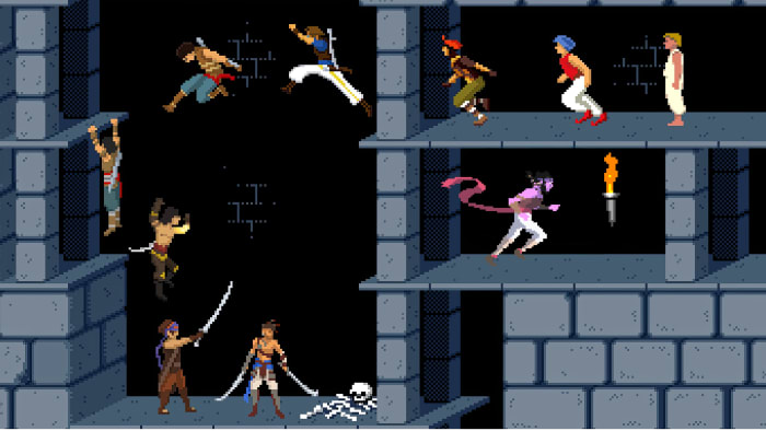 Prince of Persia 35th anniversary homage wallpaper collage