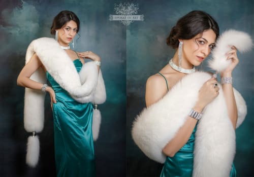 Аренда платья Песцовая горжетка "Мадонна" в Москве — Прокат от Кет