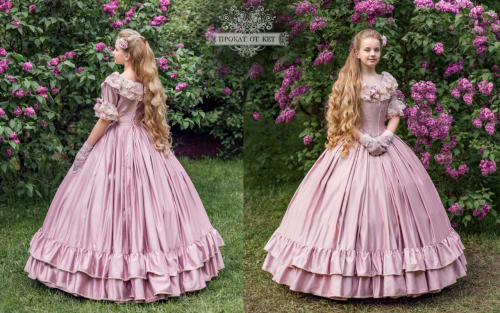 Аренда платья Бальное платье "Нежный розовый" в Москве — Прокат от Кет