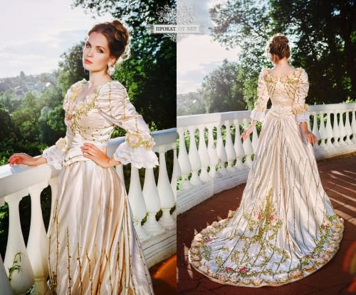 Аренда платья Бальное платье "Платье царицы Александры Фёдоровны" в Москве — Прокат от Кет