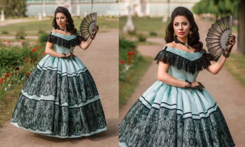 Аренда платья Бальное платье "Шантильи" в Москве — Прокат от Кет