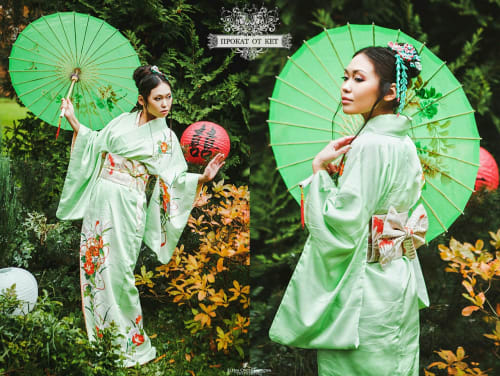 Аренда платья Кимоно «Салатовое» в Москве — Прокат от Кет