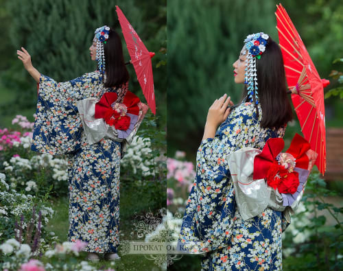 Аренда платья Кимоно «Незабудки» в Москве — Прокат от Кет