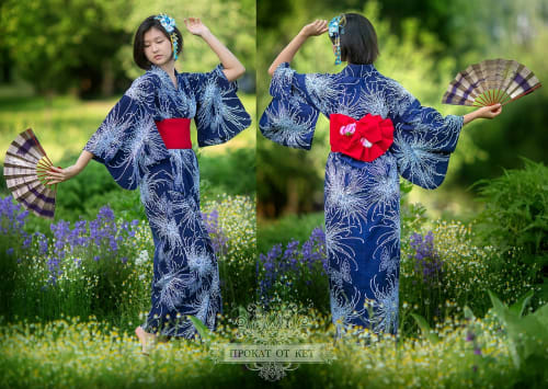 Аренда платья Винтажная хлопковая юката в Москве — Прокат от Кет