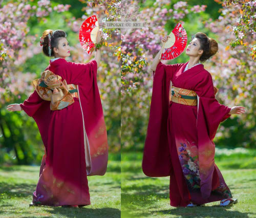 Аренда платья Кимоно «Вишня» в Москве — Прокат от Кет