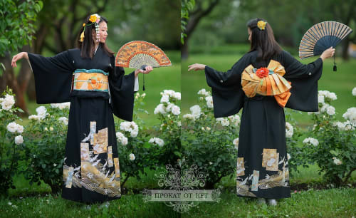 Аренда платья Кимоно «Журавли и волны» в Москве — Прокат от Кет